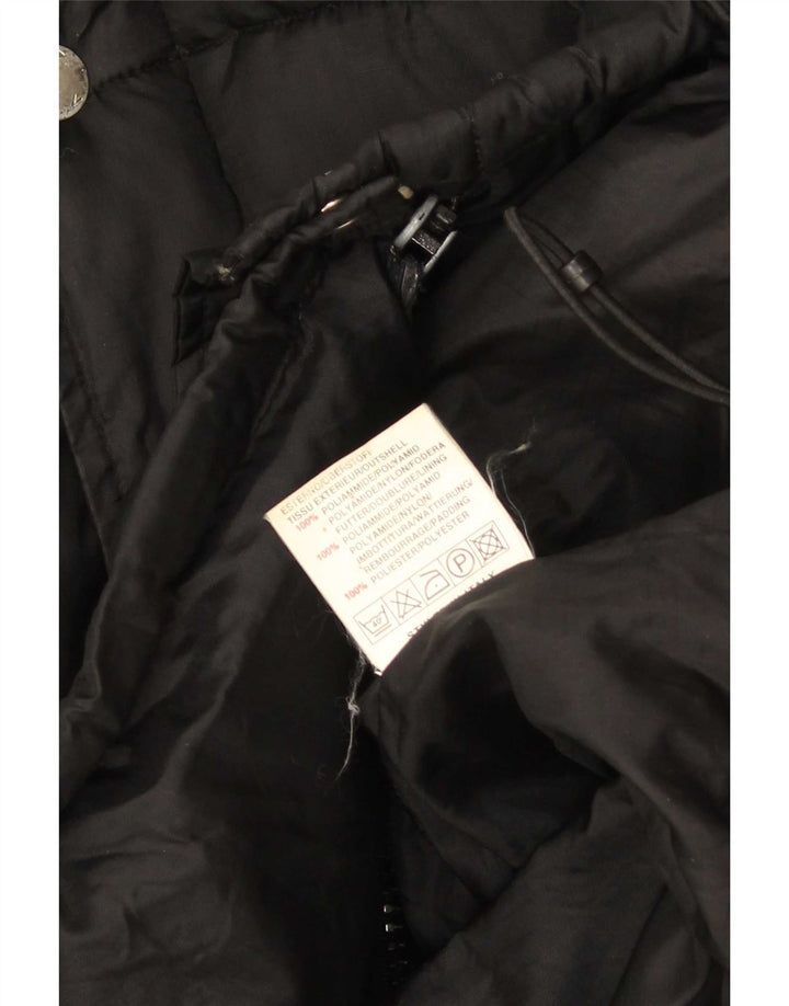 Giacca imbottita con cappuccio grafico da uomo Energie UK 38 nylon nero medio