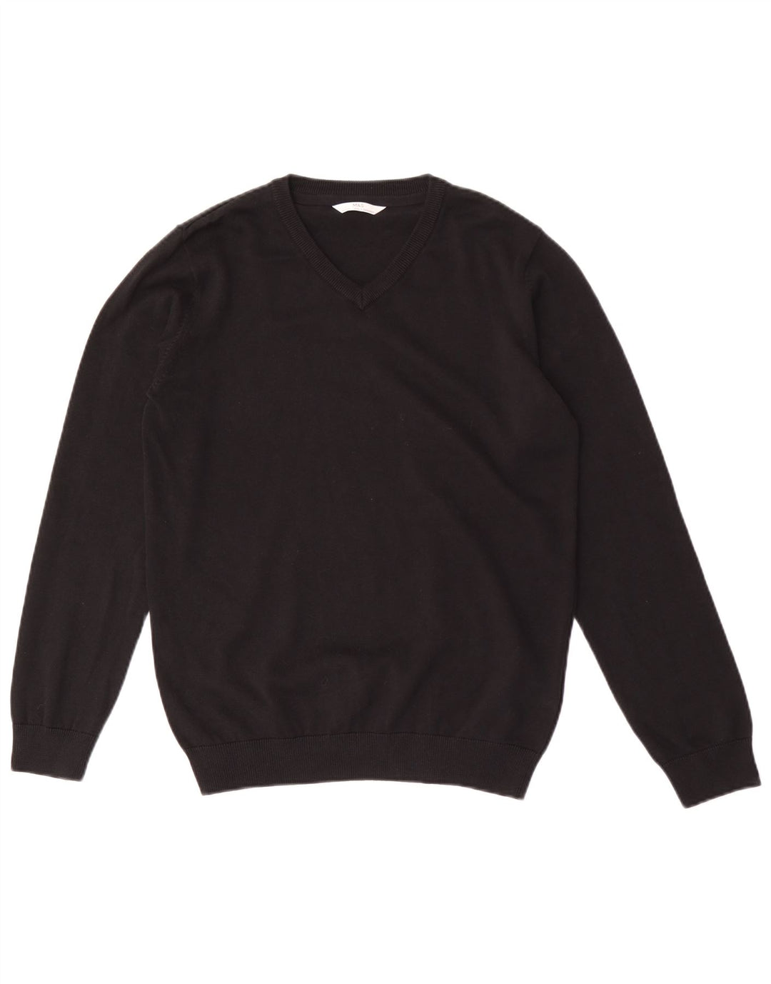 Maglione MARKS & SPENCER da bambino con scollo a V 14-15 anni in cotone nero