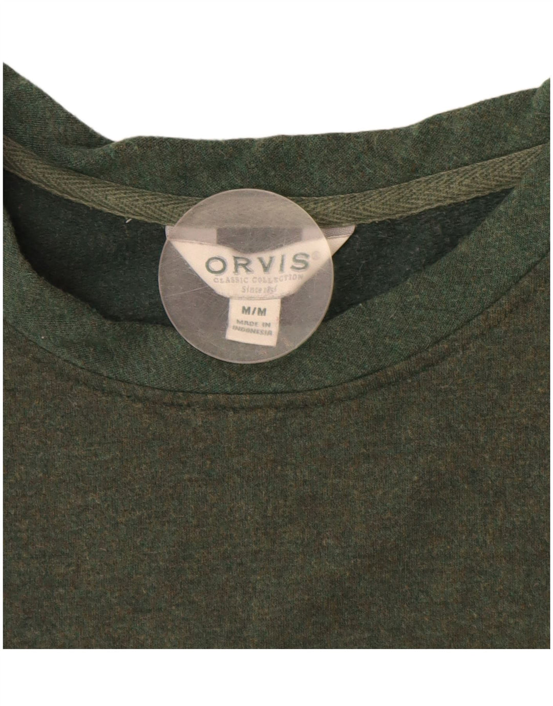 Felpa da uomo Orvis in modal verde medio