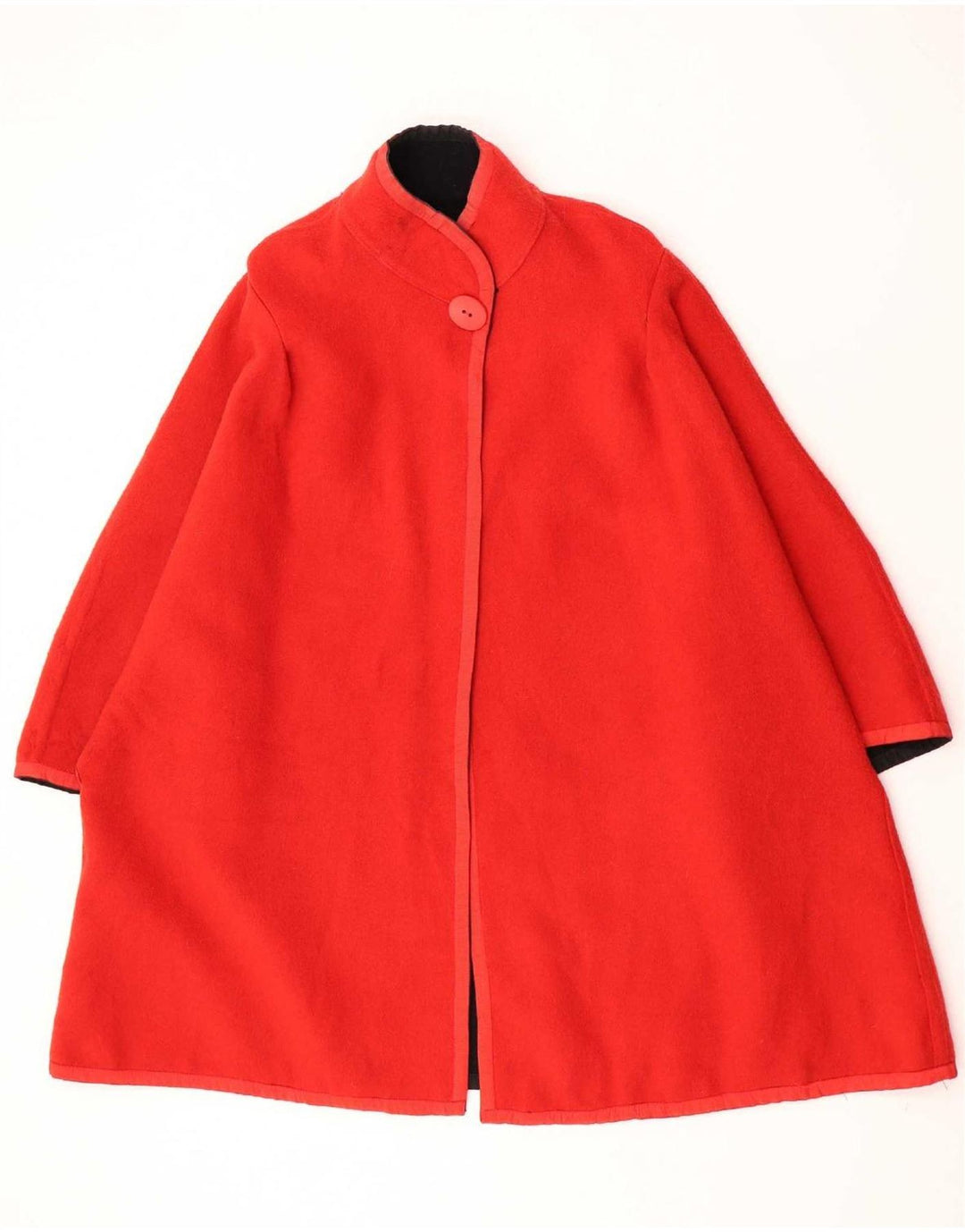 Cappotto reversibile vintage da donna UK 14 color block medio nero