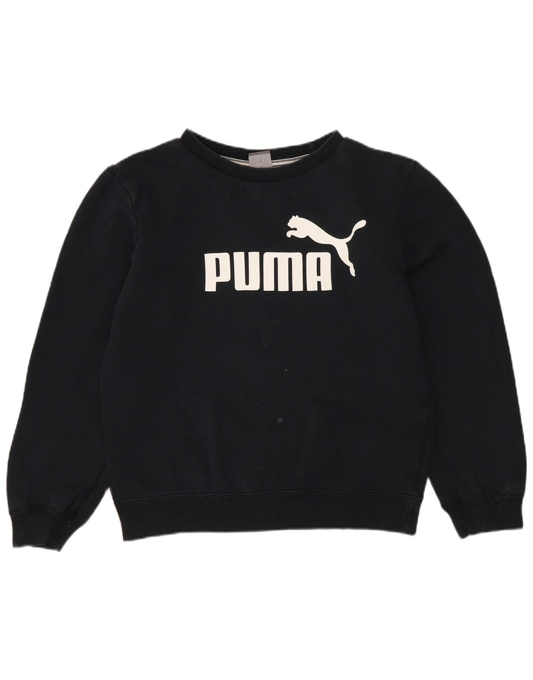 Felpa con grafica corta per ragazze Puma 11-12 anni in poliestere nero