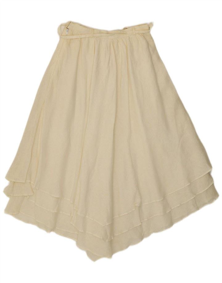 Gonna asimmetrica da donna Giorgio Grati IT 42 media W24 bianco sporco