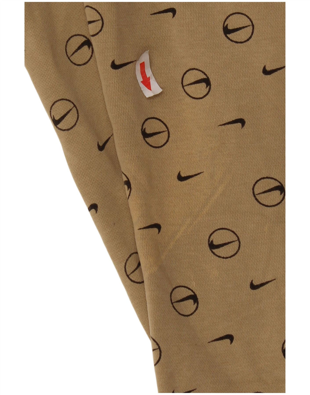 Pantaloni da tuta con grafica Nike da uomo, pantaloni da jogging, piccoli, beige geometrici