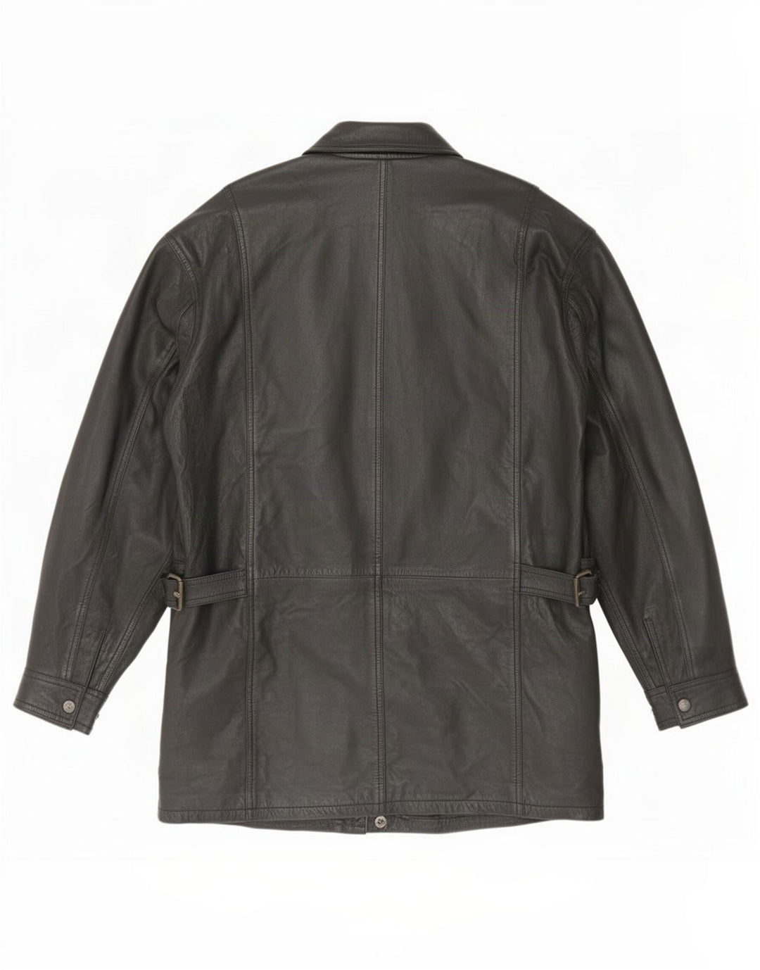 Giacca in pelle vintage da uomo UK 42 XL nera