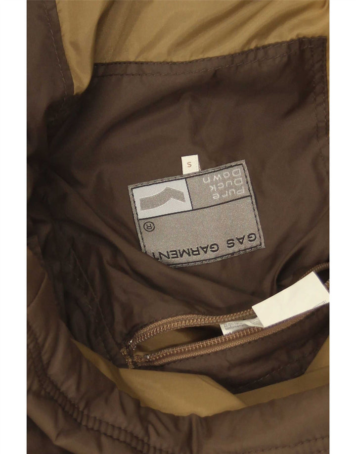 Gilet imbottito da uomo Gas UK 36 Small Marrone Poliammide