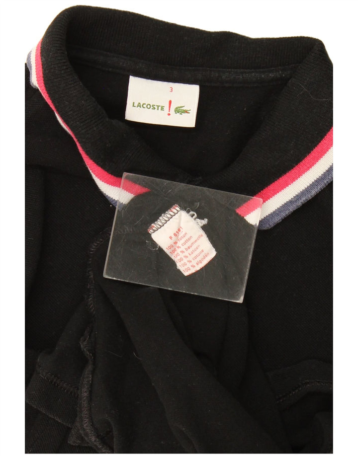 Polo da uomo Lacoste taglia 3 piccola in cotone nero