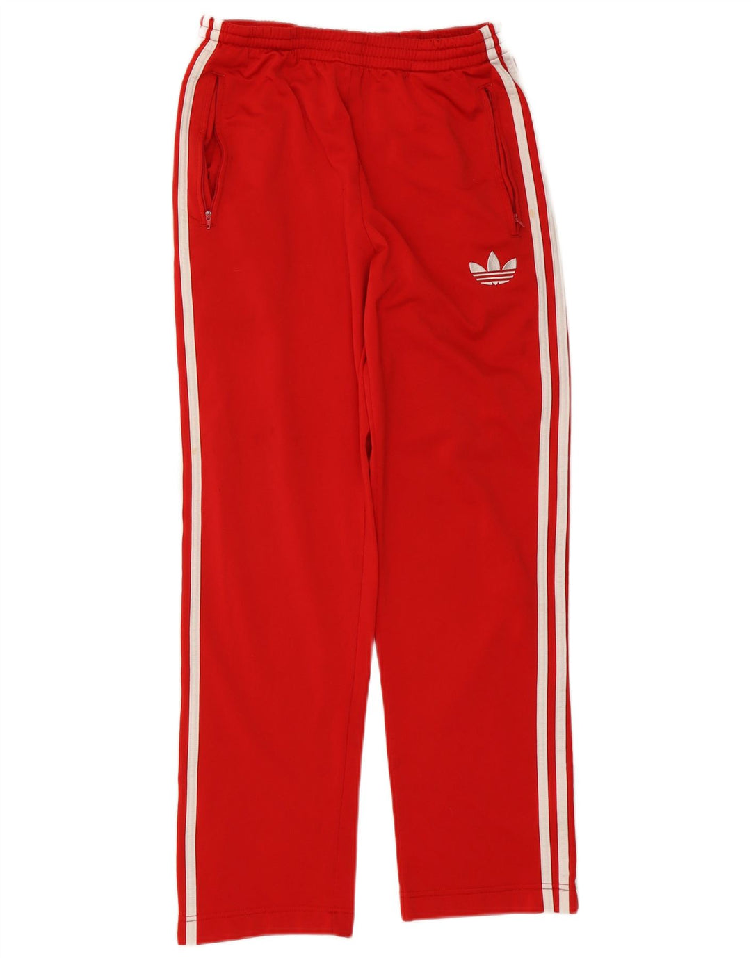 Pantaloni da tuta Adidas da uomo piccoli in poliestere rosso