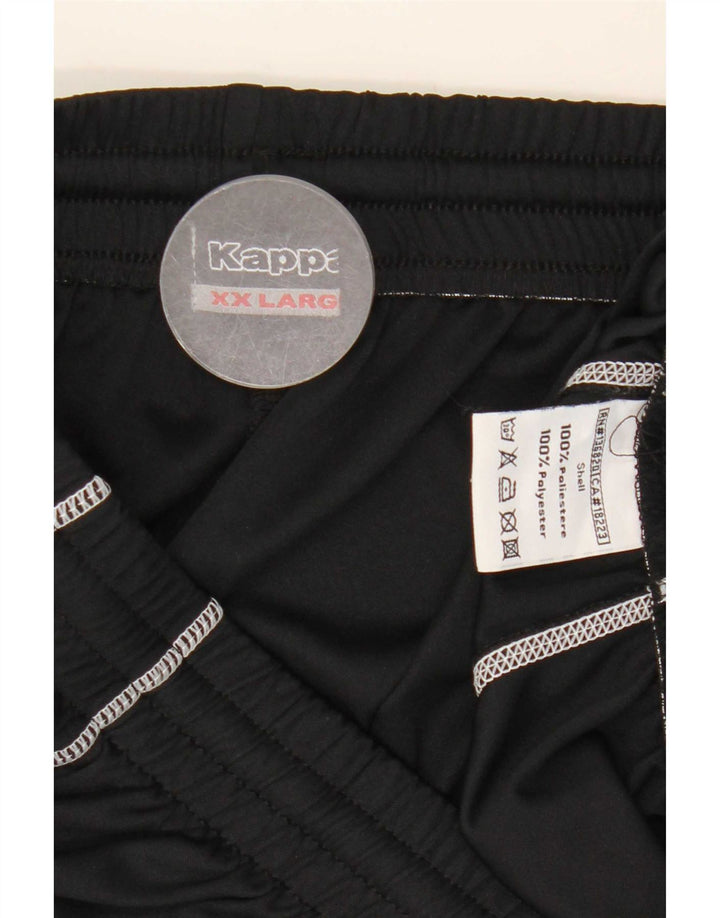 Pantaloncini sportivi grafici da uomo Kappa 2XL poliestere nero