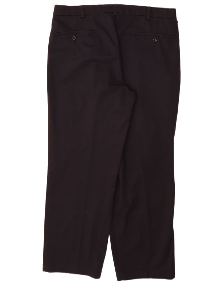 DOCKERS Pantaloni chino con pegging da uomo vestibilità comoda W36 L30 cotone blu navy