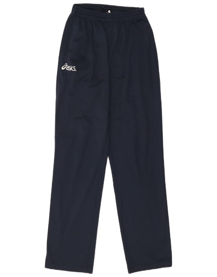 Pantaloni da tuta grafica da uomo Asics medio poliestere blu navy