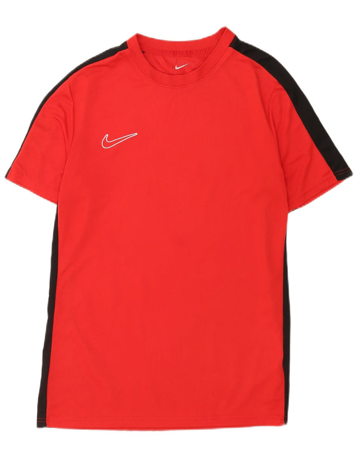 T-shirt Nike Dri Fit da uomo, grande, in poliestere color block rosso
