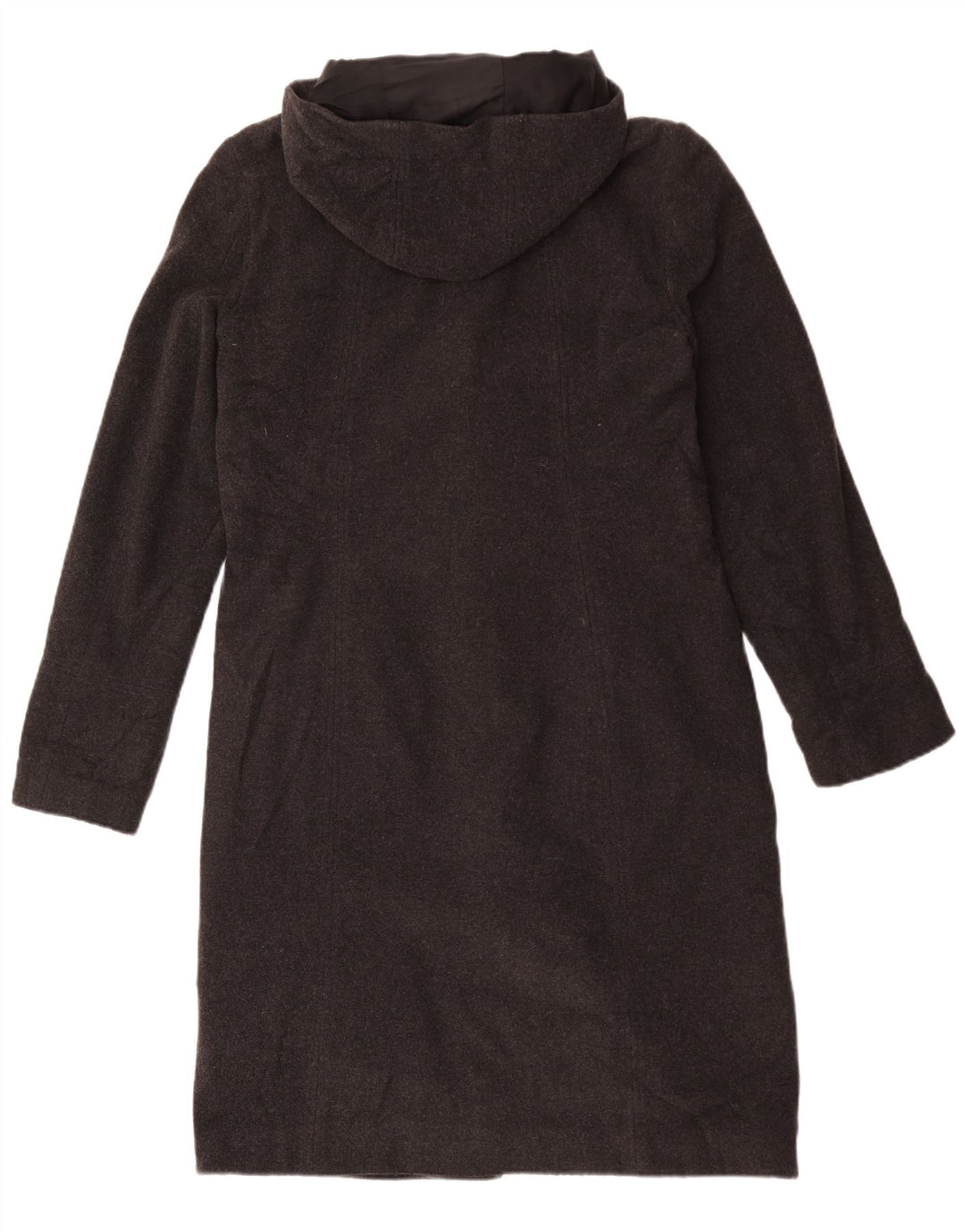 Soprabito con cappuccio da donna Topshop UK 12 Lana screziata grigio medio