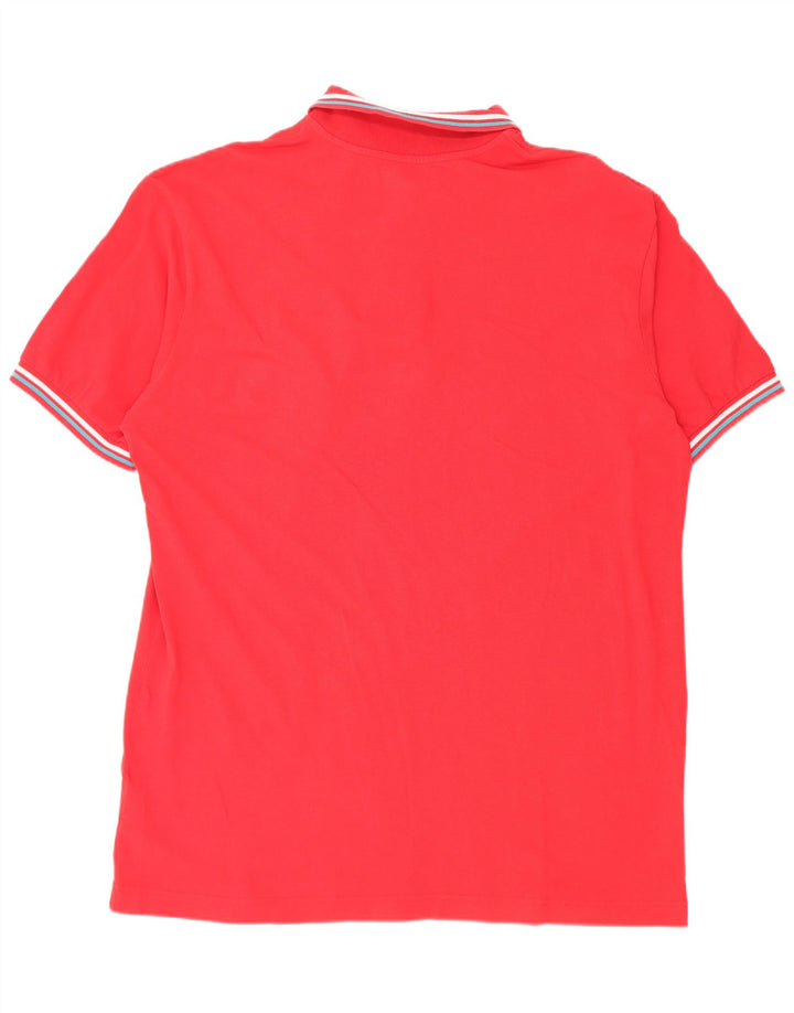 Polo Kappa Uomo 3XL Cotone Rigato Rosso