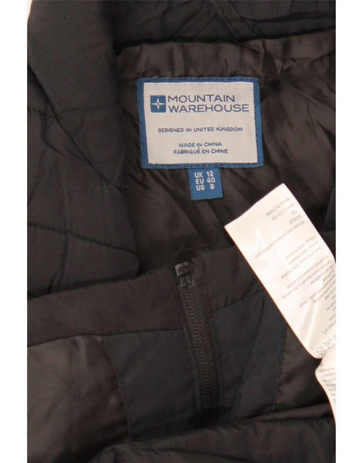 Gilet imbottito da donna Mountain Warehouse UK 12 medio in nylon nero