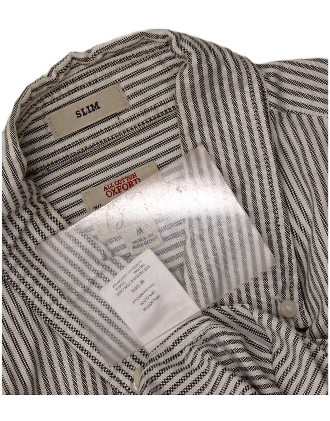 J. CREW Camicia da uomo Oxford slim fit in cotone gessato grigio medio