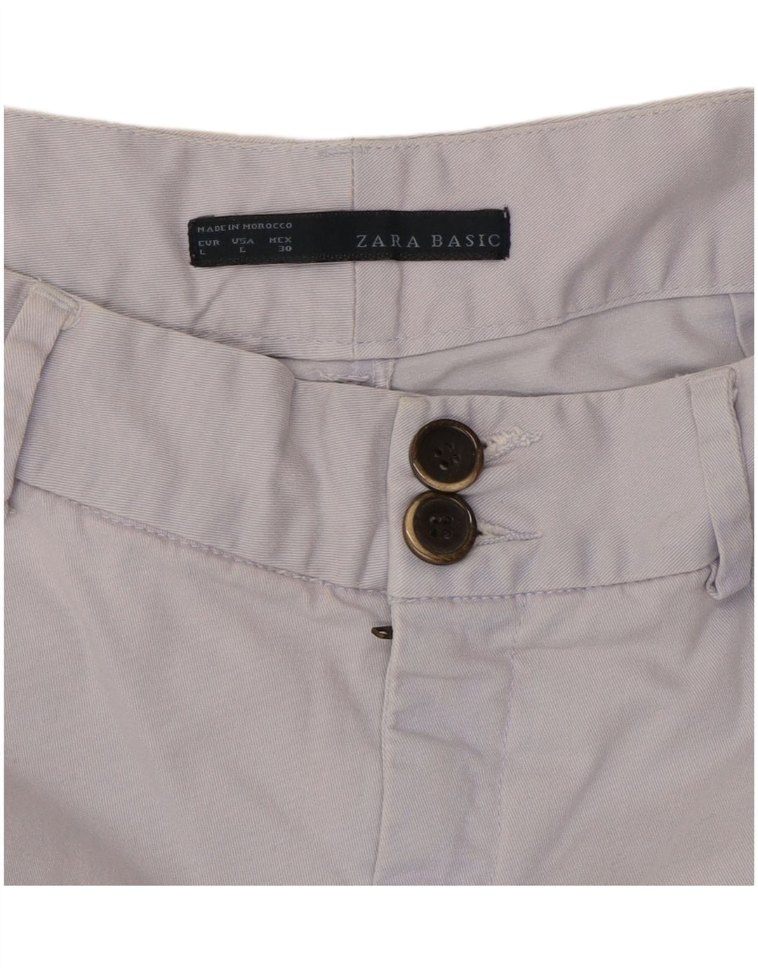 Pantaloncini chino Zara da donna grandi W30 blu