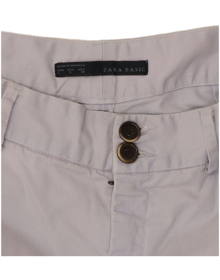 Pantaloncini chino Zara da donna grandi W30 blu