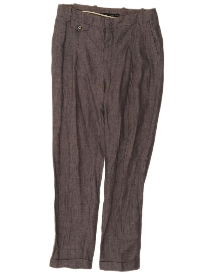 Pantaloni chino dritti da donna Zara medi W28 L27 Grigi