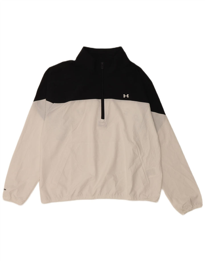 Maglietta pullover da donna UNDER ARMOUR UK 16 Large White Colourblock