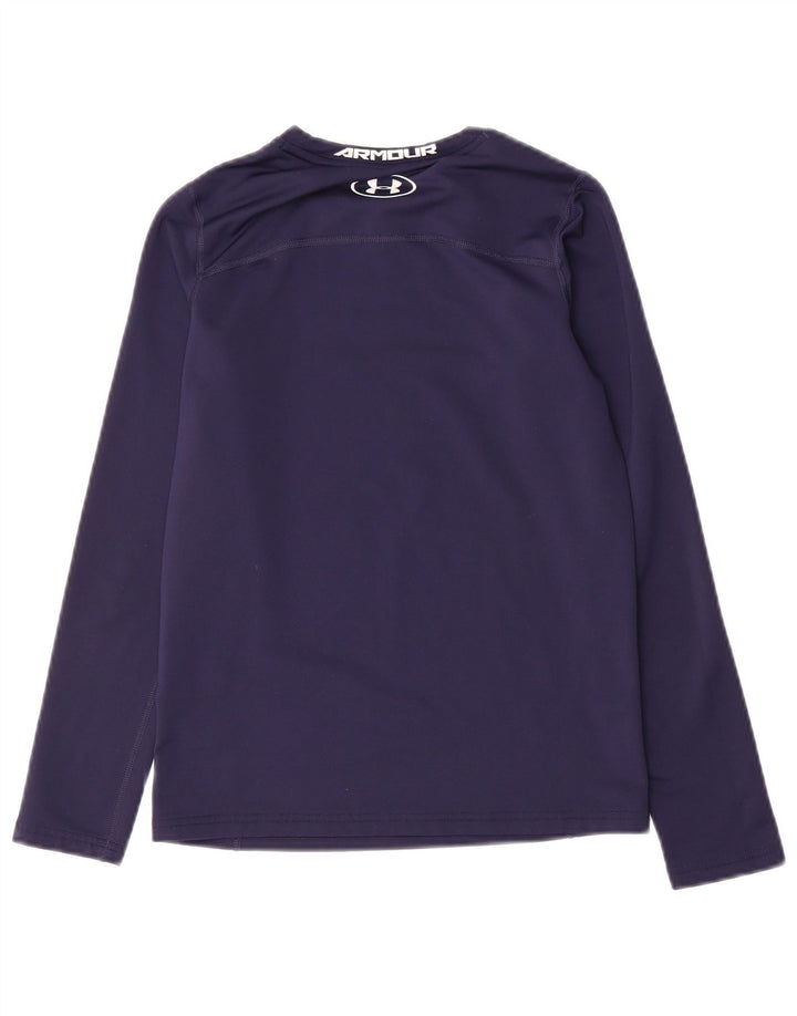 Maglietta grafica da ragazzo Under Armour manica lunga 11-12 anni grande blu navy