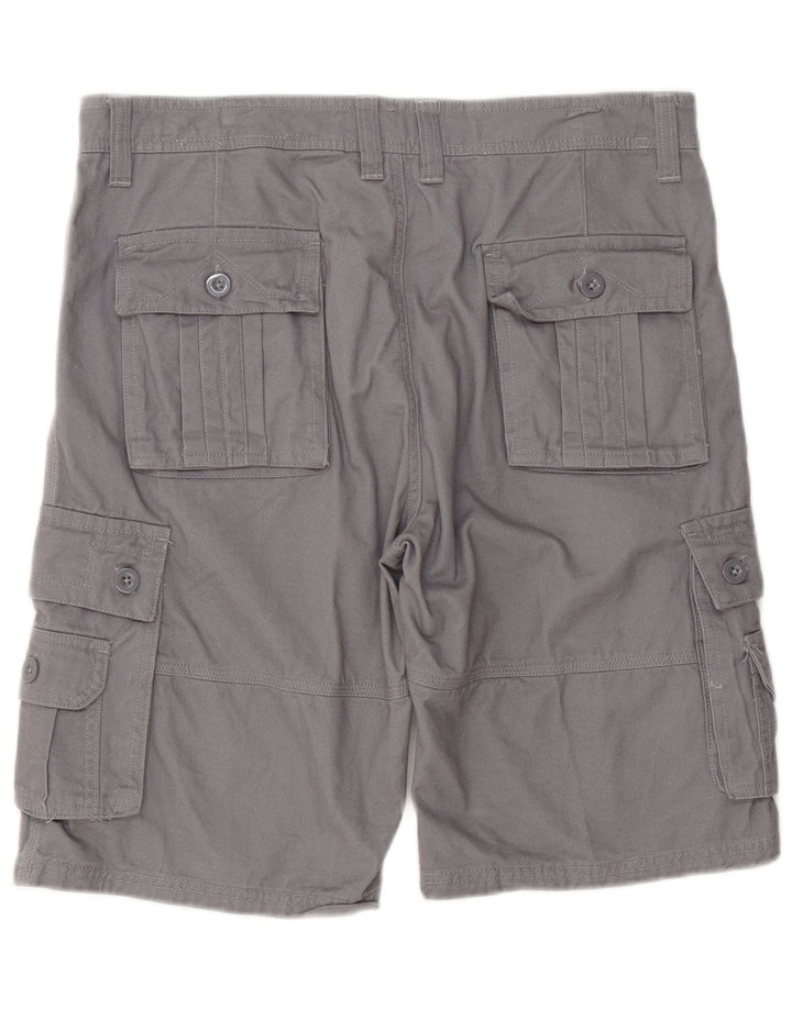 Pantaloncini cargo da uomo Vogue W32 cotone grigio medio