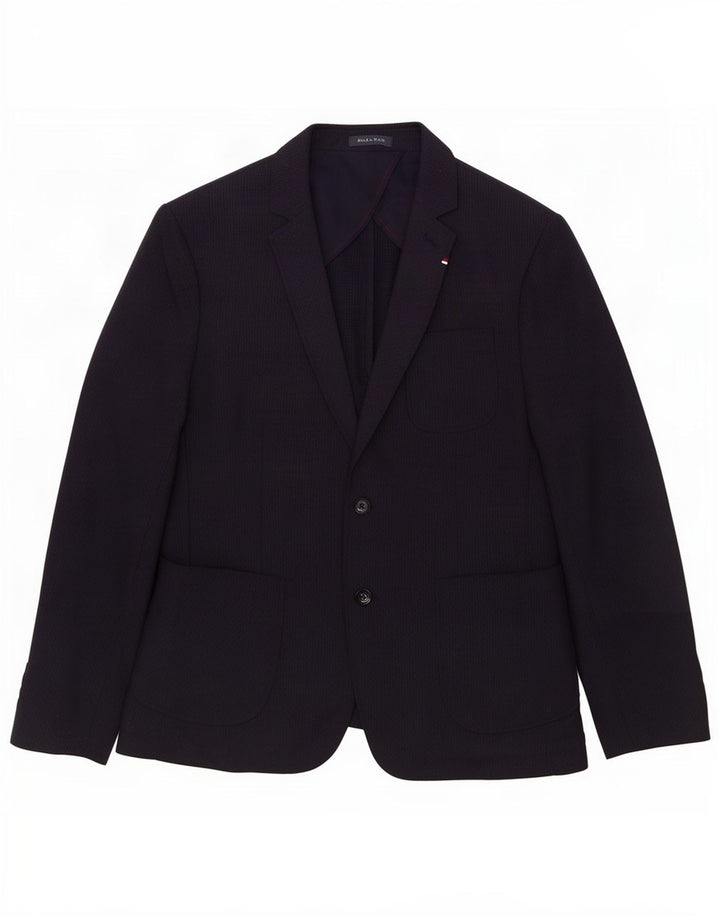 Giacca blazer da uomo a 2 bottoni Zara EU 56 XL poliestere blu navy