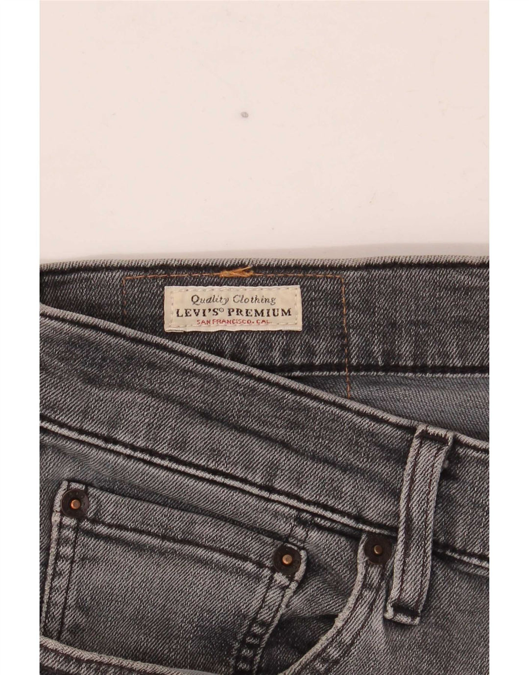 Levi's Uomo 511 Slim Jeans W32 L30 Cotone Grigio