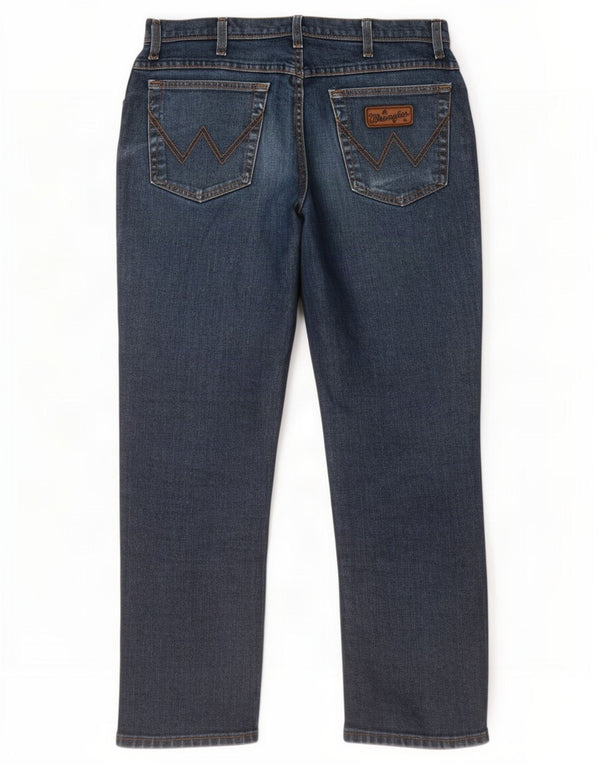 Jeans dritti elasticizzati Texas da uomo Wrangler W34 L30 cotone blu