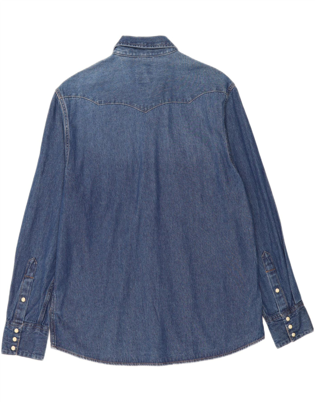 Camicia di jeans vestibilità regolare da uomo Wrangler grande cotone blu