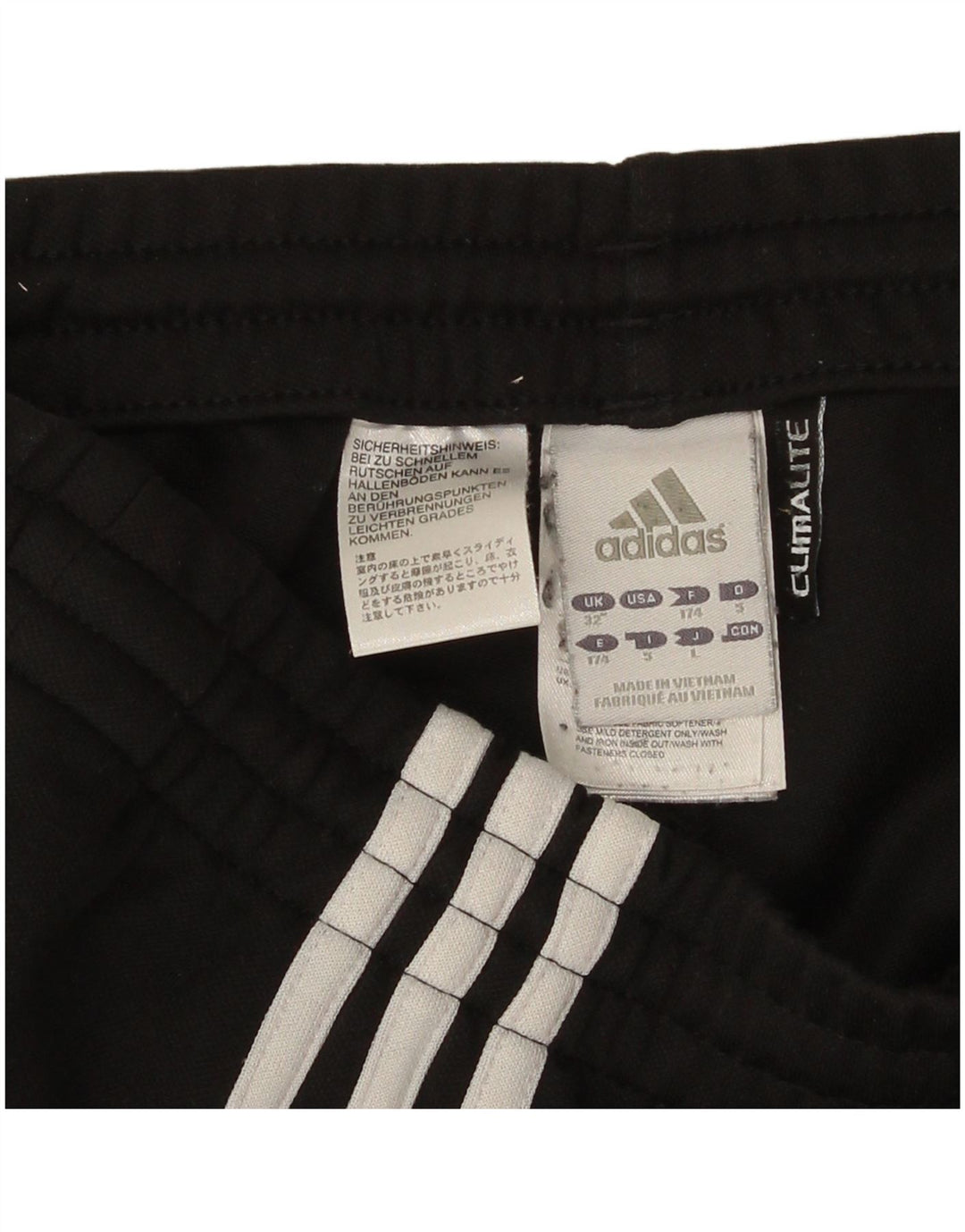 Pantaloni da tuta da donna Adidas UK 14 Large Nero Poliestere