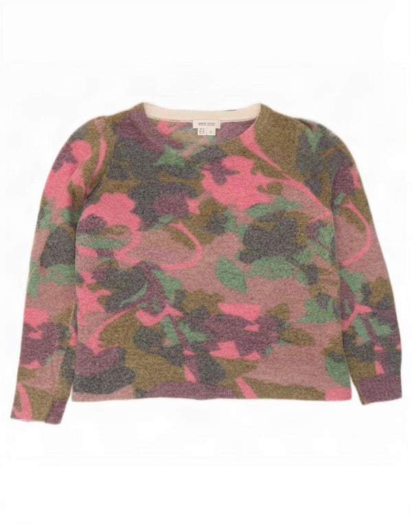 Maglione maglione con scollo a barca da donna White Stuff UK 14 grande multicolore