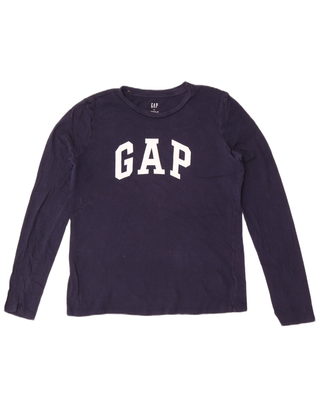 Gap Maglietta grafica da donna a maniche lunghe UK 14 Medio Blu navy