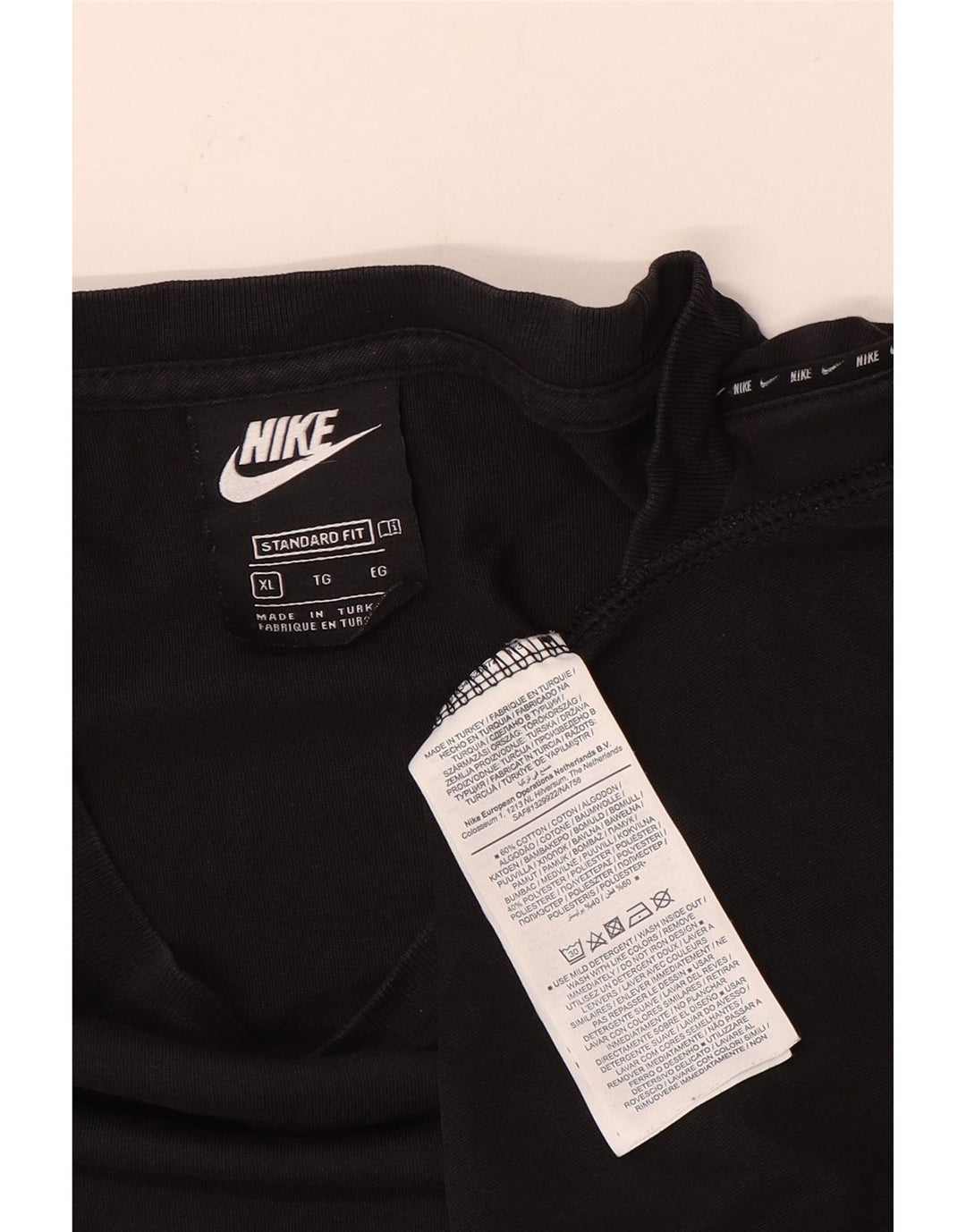 T-shirt da uomo Nike Top XL in cotone nero