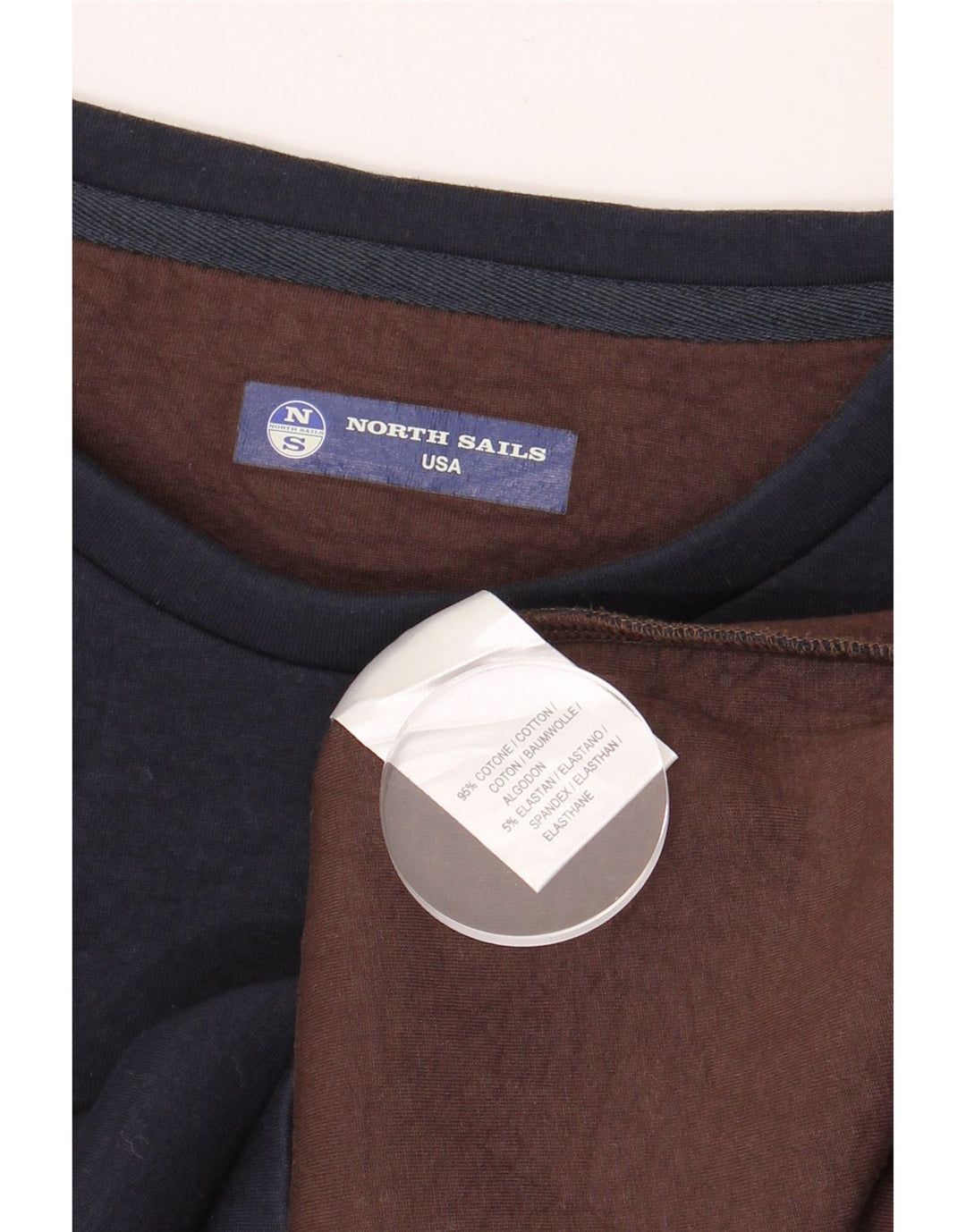 Felpa da donna NORTH SAILS UK 10 piccola in cotone blu navy