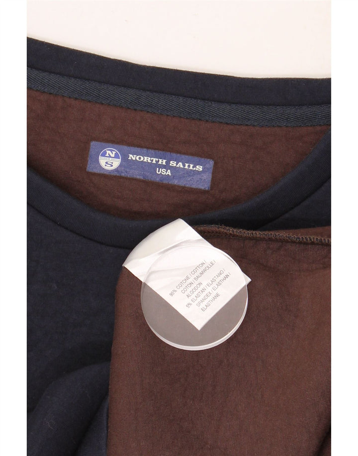 Felpa da donna NORTH SAILS UK 10 piccola in cotone blu navy