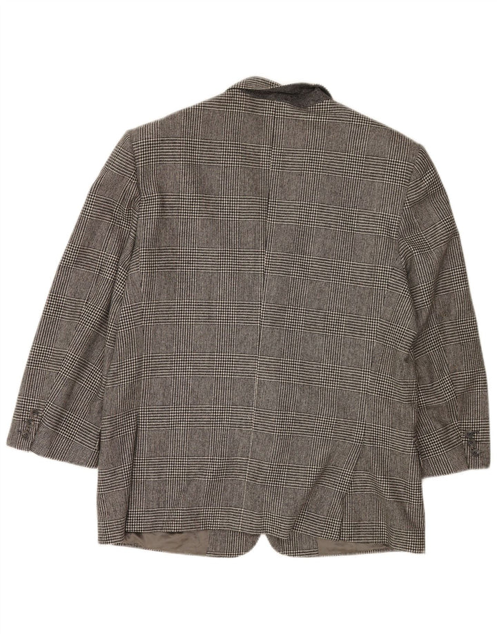Giacca blazer da uomo a 2 bottoni Valentino IT 54 2XL pied de poule grigio
