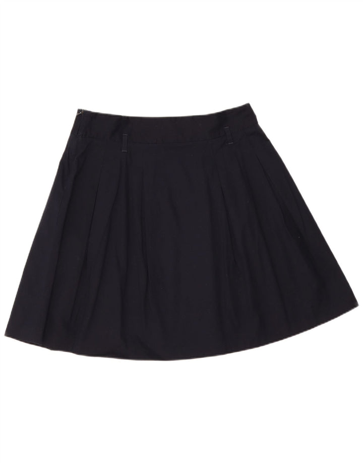 Gonna a trapezio da donna Zara grande W32 in cotone blu navy