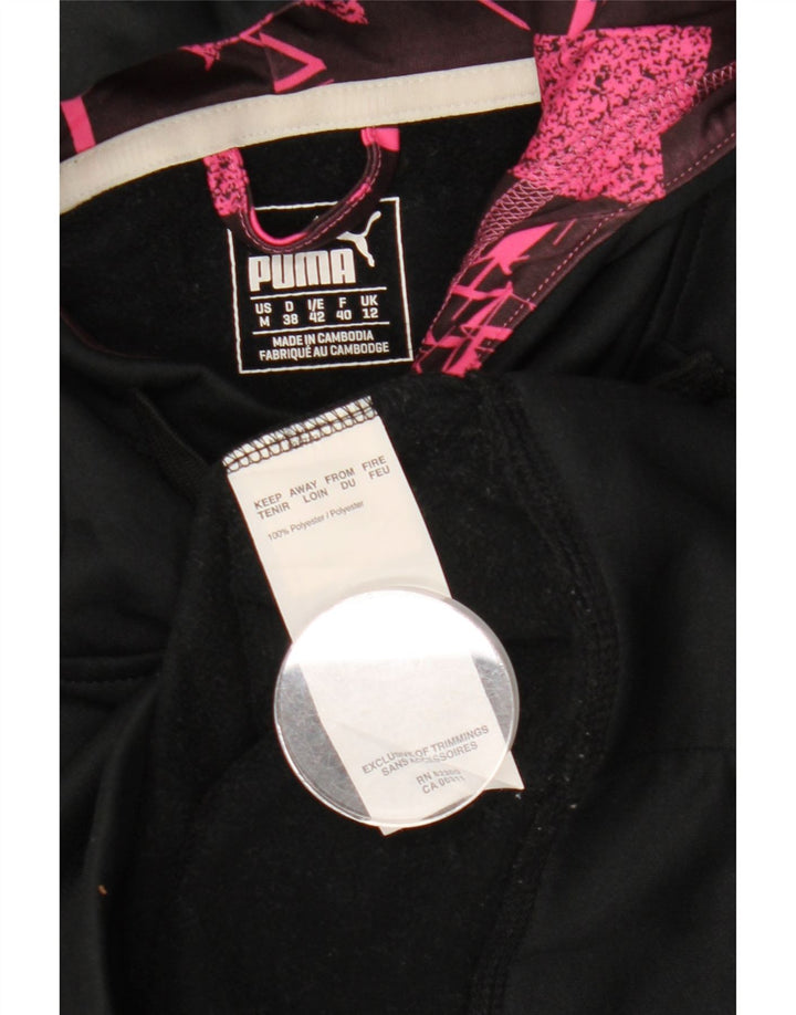 Felpa con cappuccio grafica da donna PUMA UK 12 Medium Nero Poliestere