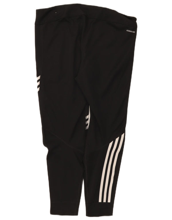 Leggings Adidas da corsa da donna Capri UK 20/22 XL Sport in poliestere nero