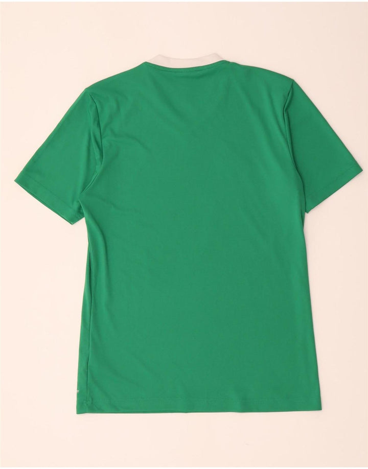 T-shirt grafica Adidas da uomo Aeroready Top in poliestere verde medio