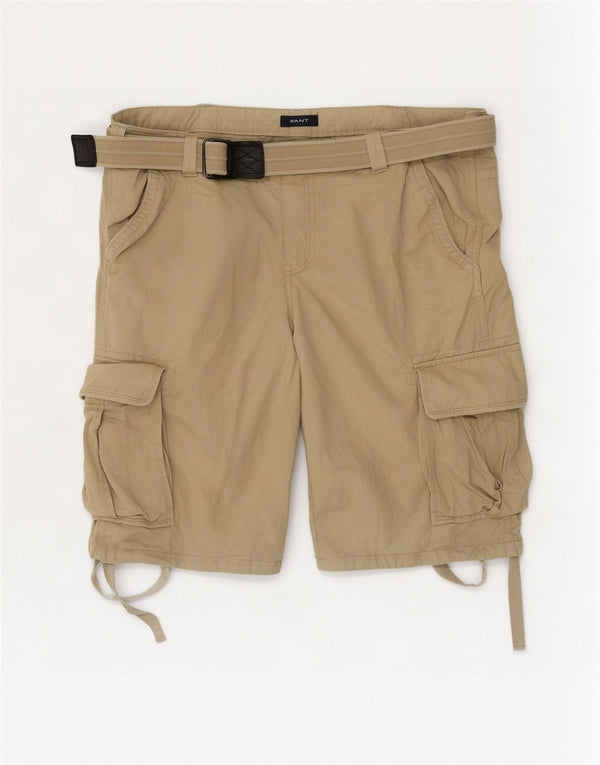 Pantaloncini cargo da uomo Gant W36 grandi in cotone beige