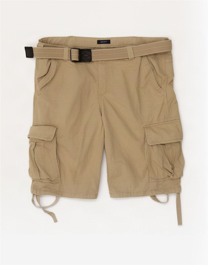 Pantaloncini cargo da uomo Gant W36 grandi in cotone beige