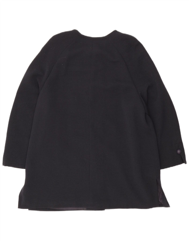 Giacca blazer a 5 bottoni lunga da donna Carisma IT 50 XL in lana blu navy
