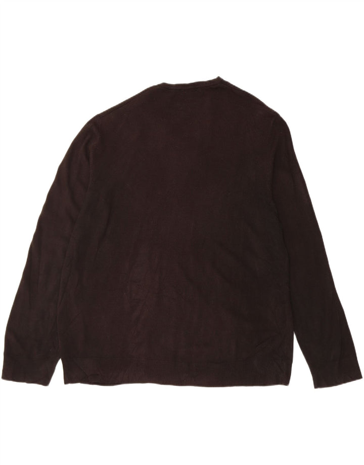 Maglione da uomo con scollo a V blu Harbour Marks & Spencer 2XL acrilico nero
