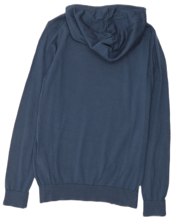 Maglione con cappuccio da donna Reiss UK 12 Lana merino medio blu navy