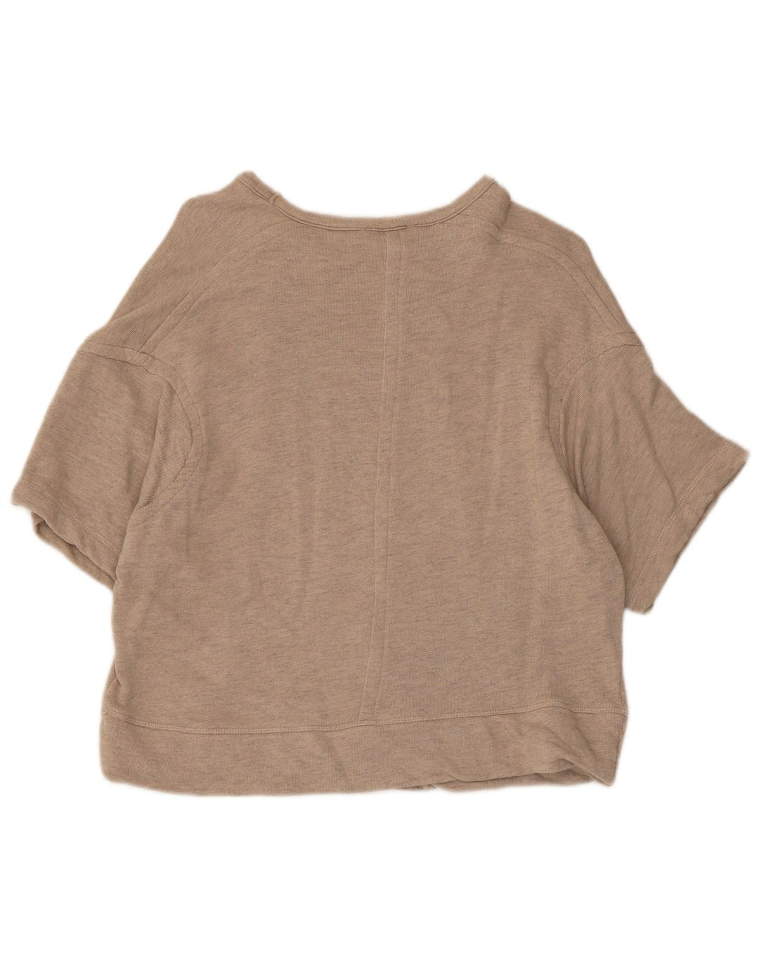 Felpa oversize a maniche corte da donna Zara UK 10 piccola Beige