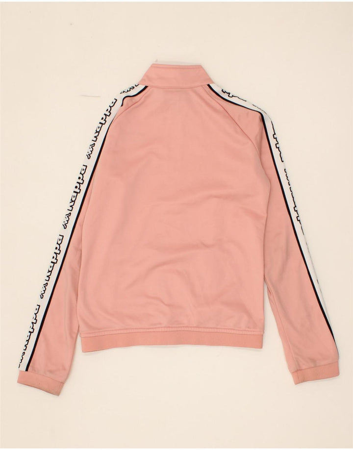 KAPPA Girls Graphic Tracksuit Top Jacket 13-14 Years Pink Polyester Vintage Kappa and Second-Hand Kappa from Messina Hembry 