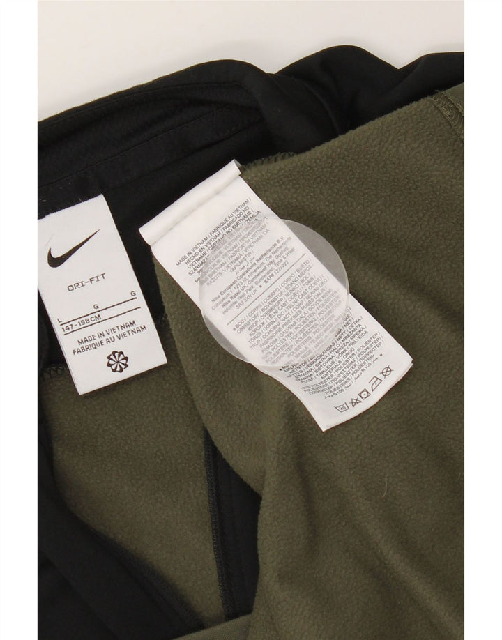 Top della tuta pullover Nike da ragazzo Dri Fit 12-13 anni Large Verde