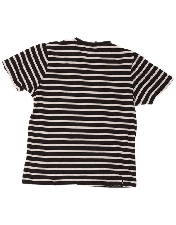 T-shirt da uomo Ellesse Top XL in cotone a righe blu navy nautico