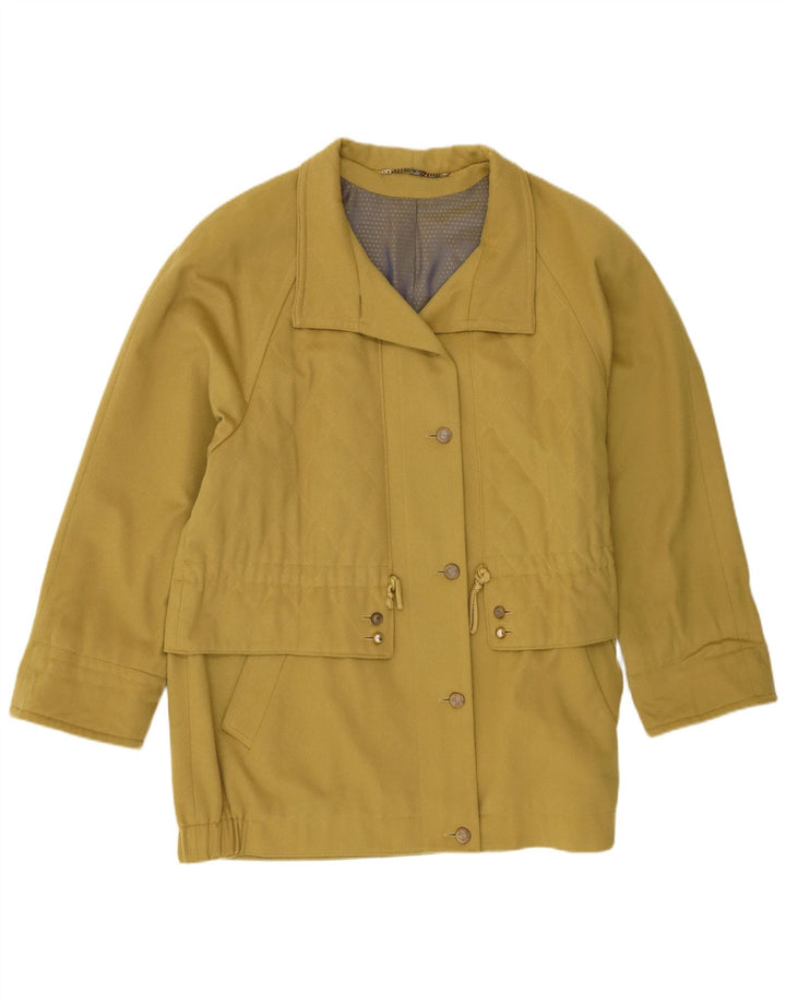 Cappotto Oversize Donna Goldix IT 44 Lana Vergine Verde Medio